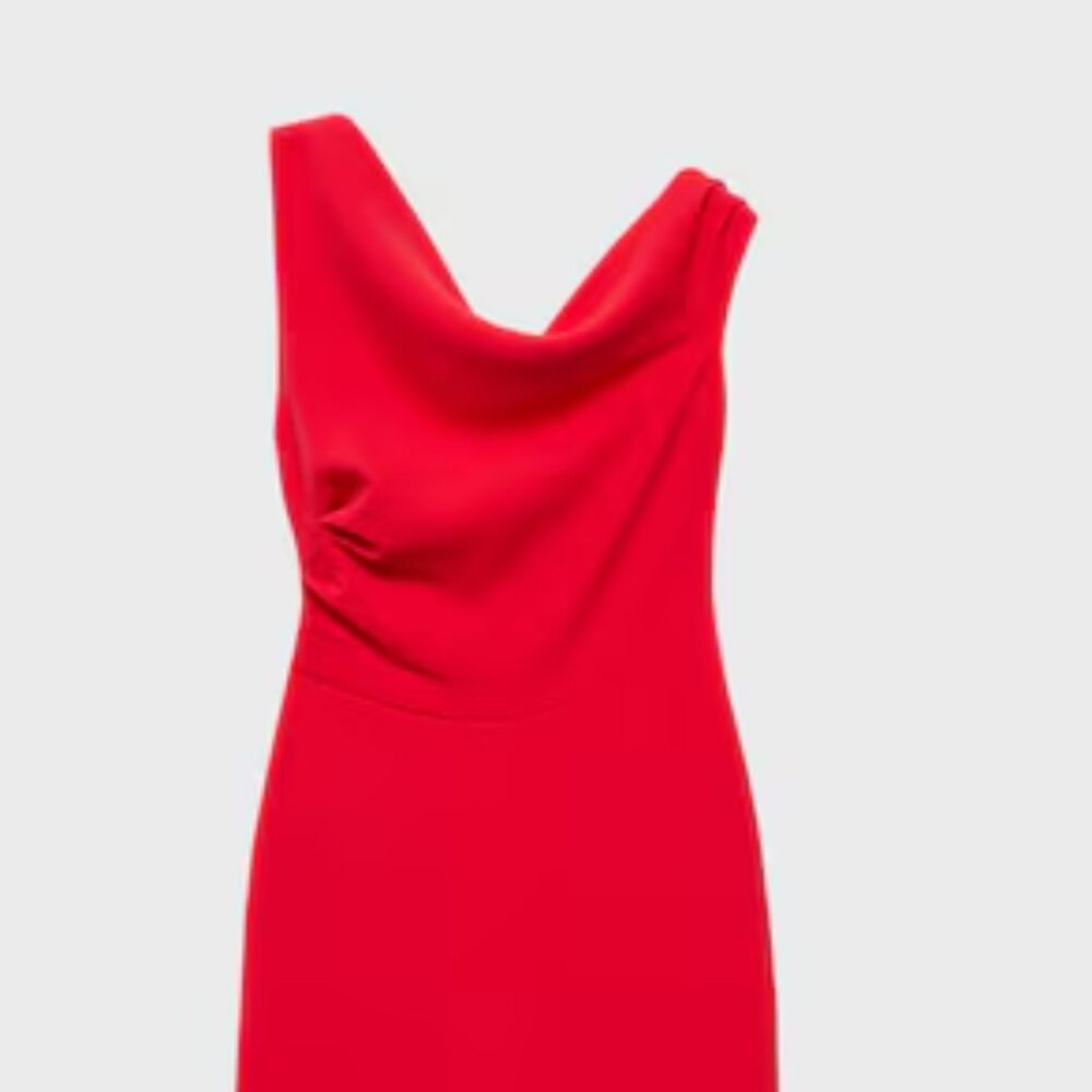 NWT MANGO Jumpsuit Red